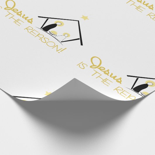 Jesus Is The Reason Cadeaupapier (Hoek)