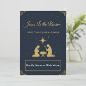 “Jesus Is the Reason” Elegant Christian Card Feestdagenkaart (Staand voorkant)