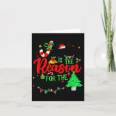Jesus Is The Reason For Season Christmas Family Pa Kaart (Voorkant)