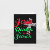 Jesus Is The Reason For The Season Christian Chris Kaart (Voorkant)