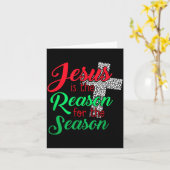 Jesus Is The Reason For The Season Christian Chris Kaart (Gele Bloem)