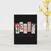 Jesus Is The Reason For The Season Christian Chris Kaart (Gele Bloem)