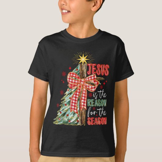 Jesus Is The Reason For The Season Christmas Xmas  T-shirt (Voorkant)