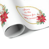 Jesus is the Reason for the Season Quote Cadeaupapier (Rol Hoek)