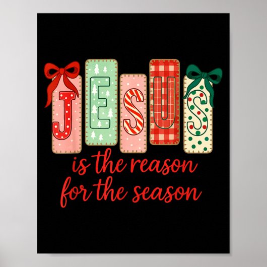 Jesus Is The Reason For The Season, Retro Jesus Ch Poster (Voorkant)