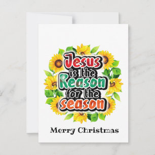 Jesus Is The Reason For The Seasons Postcard Briefkaart
