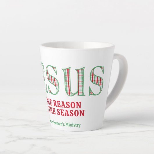 Jesus Is The Reason Latte Mug Latte Mok (Rechterhoek)