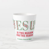 Jesus Is The Reason Latte Mug Latte Mok (Voorkant)