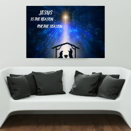 Jesus Is The Reason Poster Geboorte Scene