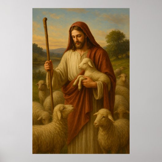 Jesus Is The Shephard #2™ LDS Wall Art Poster (Voorkant)