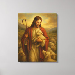 Jesus Is The Shephard #3™ LDS Muurkunstcanvas Canvas Afdruk