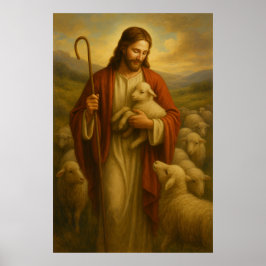 Jesus Is The Shephard #3™ LDS Wall Art Poster