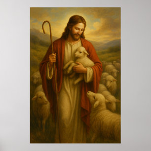 Jesus Is The Shephard #3™ LDS Wall Art Poster