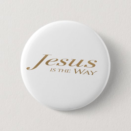 Jesus Is the Way – Christian Faith Button Patch (Voorkant)