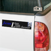 jesus is V Bumpersticker (Op Truck)