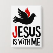 Jesus is with me button (Voorkant)