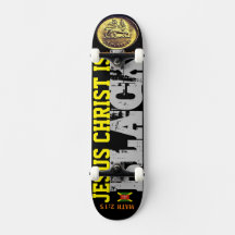 JESUS IS ZWARTE Skateboard