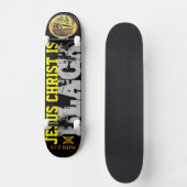JESUS IS ZWARTE Skateboard (Voorkant)