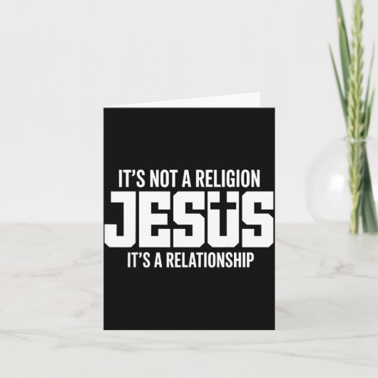 Jesus It’s Not A Religion It’s A Relationship Chri Kaart (Voorkant)