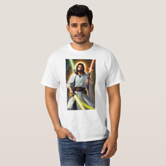 Jesus Jedi T-shirt (Voorkant volledig)