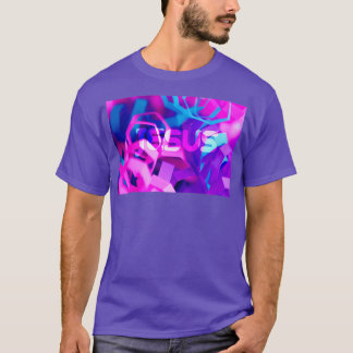JESUS Jesus Lab roze Paars blauw design T-shirt