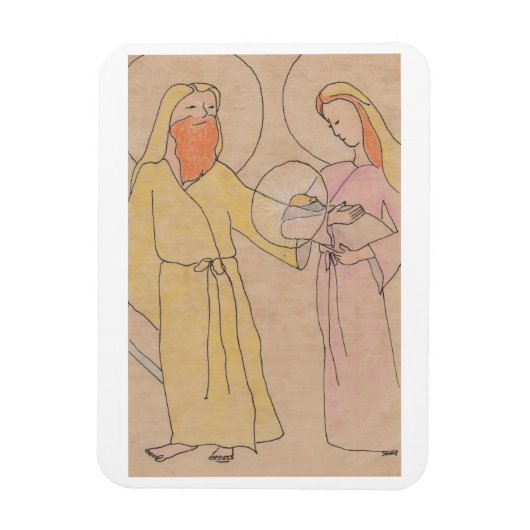 Jesus Joseph and Mary Magneet (Verticaal)