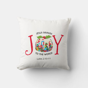 JESUS JOU AAN DE WERELDWIJDE Christelijke Kerstmis Kussen