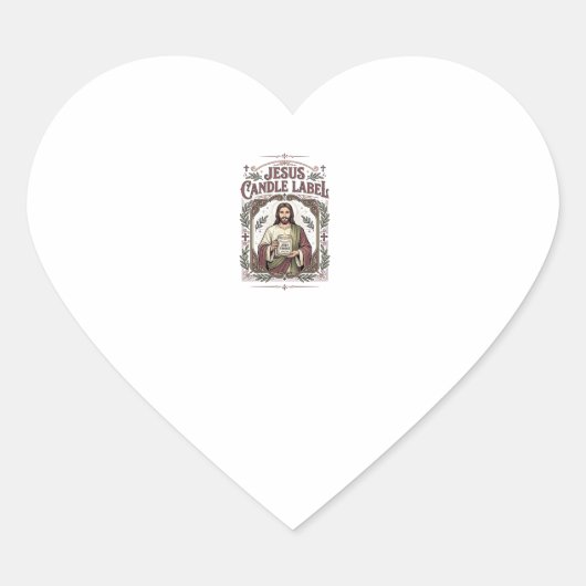 Jesus Kaars Label Jezus Kaars Christelijk Geloof V (Voorkant)