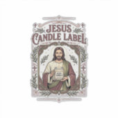 Jesus Kaars Label Jezus Kaars Christelijk Geloof V (Voorkant)
