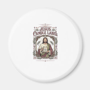 Jesus Kaars Label Jezus Kaars Christelijk Geloof V Magneet