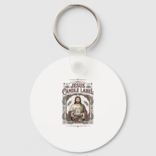 Jesus Kaars Label Jezus Kaars Christelijk Geloof V Sleutelhanger