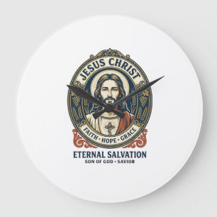 Jesus Kapper Heren Verzorging Grafische T-shirt Ch Grote Klok