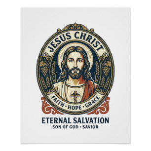 Jesus Kapper Heren Verzorging Grafische T-shirt Ch Perfect Poster