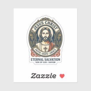 Jesus Kapper Heren Verzorging Grafische T-shirt Ch Sticker