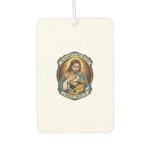 Jesus Kartonnen Doos Papier Snij Vinger Pijn Humor Luchtverfrisser