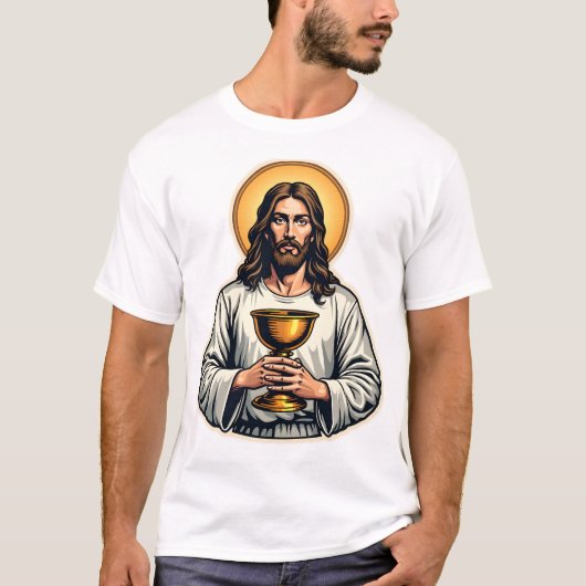 Jesus Kelk Crest Vintage Gravure Shirt 2 (Voorkant)