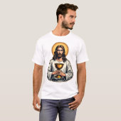 Jesus Kelk Crest Vintage Gravure Shirt 2 (Voorkant volledig)