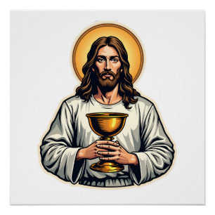 Jesus Kelk Crest Vintage Gravure Shirt 2 Perfect Poster