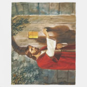JESUS KENNEN VAN DEUR FLEECE DEKEN (Voorkant)