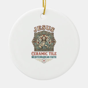 Jesus keramische tegel mediterraan geloof Jesus ce Keramisch Ornament