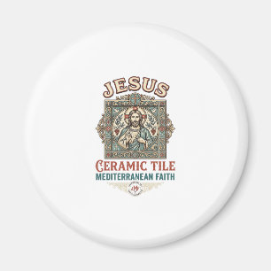 Jesus keramische tegel mediterraan geloof Jesus ce Magneet