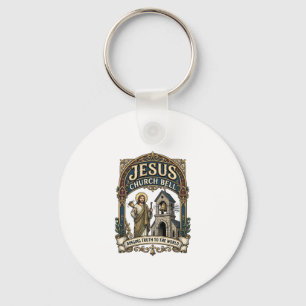Jesus Kerk Bel Jesus Kerk Bel Christelijk Geloof Sleutelhanger