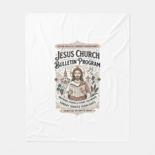 Jesus Kerk Bulletin Programma Jesus Kerk Bulleti Fleece Deken