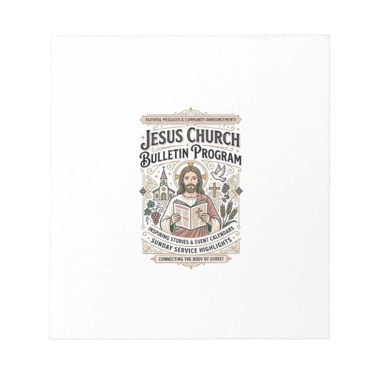Jesus Kerk Bulletin Programma Jesus Kerk Bulleti Notitieblok (Voorkant)