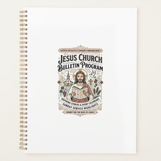 Jesus Kerk Bulletin Programma Jesus Kerk Bulleti Planner (Voorkant)