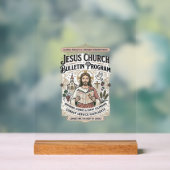 Jesus Kerk Bulletin Programma Jesus Kerk Bulletin Acryl Bord (Neutraal)