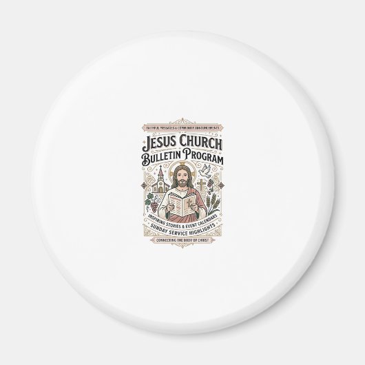 Jesus Kerk Bulletin Programma Jesus Kerk Bulletin Magneet (Voorkant)