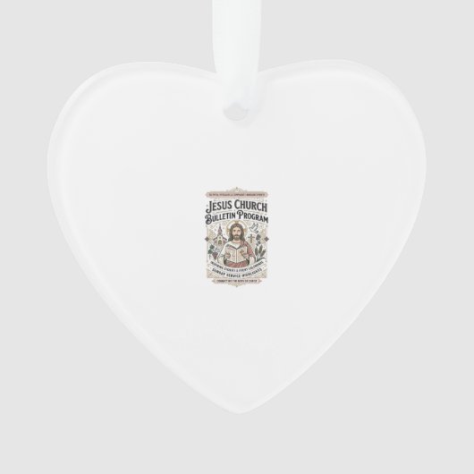 Jesus Kerk Bulletin Programma Jesus Kerk Bulletin Ornament (voorkant)