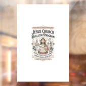Jesus Kerk Bulletin Programma Jesus Kerk Bulletin Raamsticker (Vel 2)