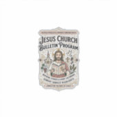 Jesus Kerk Bulletin Programma Jesus Kerk Bulletin Sticker (Voorkant)